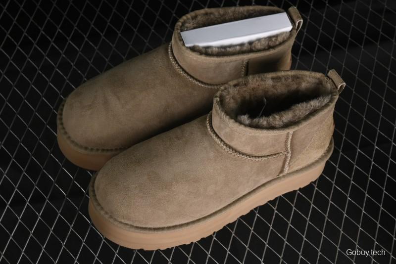 UGG Classic Ultra Mini Platform 3CM Wool Short Boots with TREADLITE Technology - 1135092