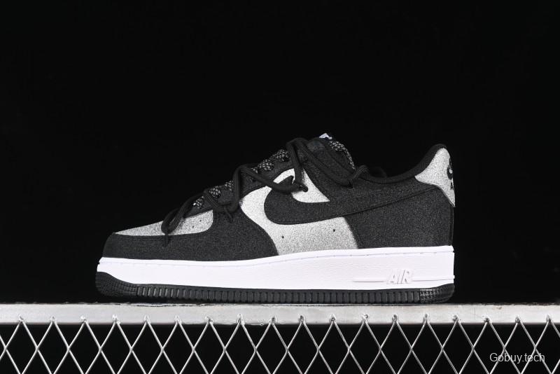 Nike Air Force 1 '07 Low Cleanfit High Street Retro Style Patchwork Starry Sky Full Diamond Lace-Up Low-Top Casual Sneakers - ZH0316-033