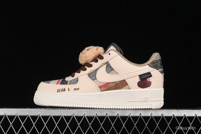 Nike Air Force 1 '07 Low Farting Bear Casual Sneakers - CW2289-230