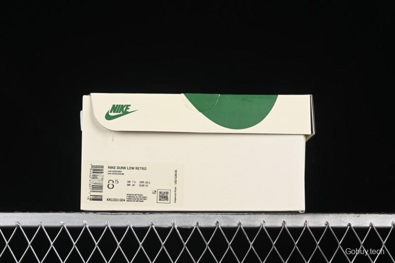 Nike SB Dunk Low Comme des Garçons Collaboration - Pigskin White Swoosh Anniversary Custom Low-Top Casual Skate Shoes - KK1333-004