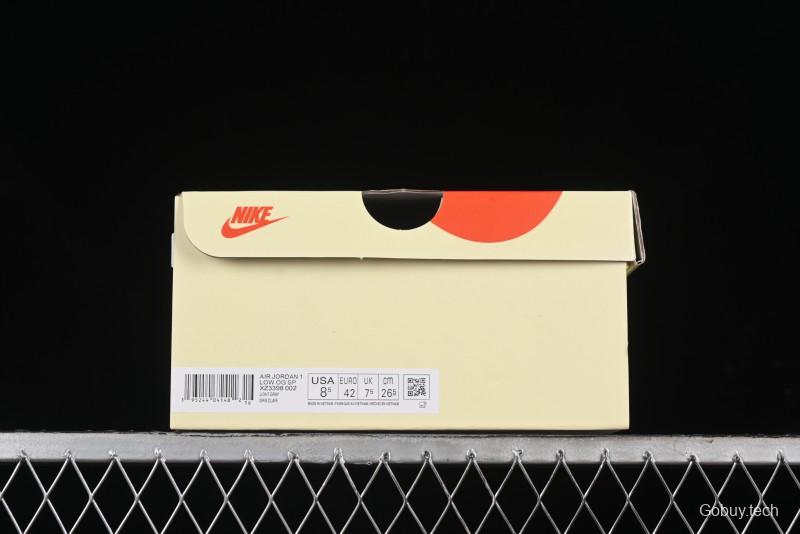Nike Travis Scott x Fragment Design x Air Jordan 1 Low OG SP AJ1 Retro Sneakers - XZ3398-002