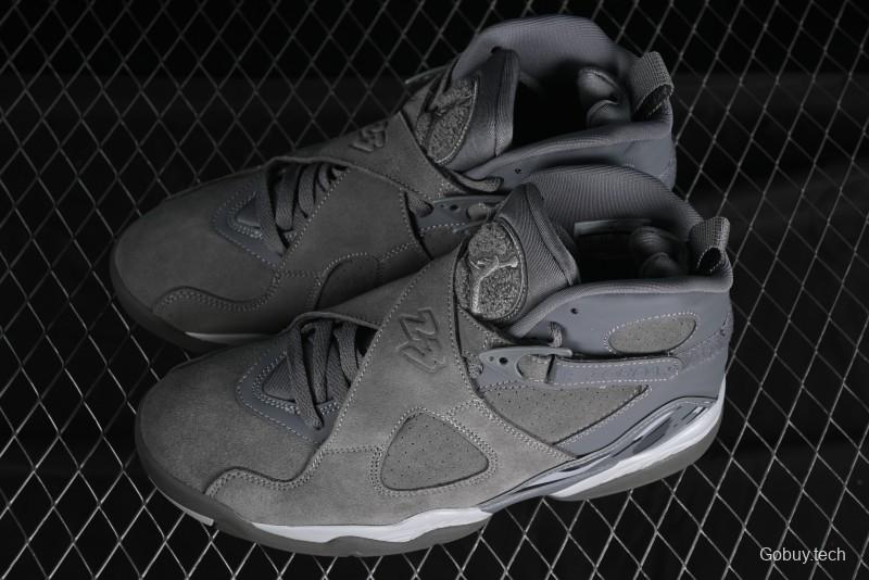 Nike Air Jordan 8 Retro "Cool Grey" Basketball Shoes - 305381-014