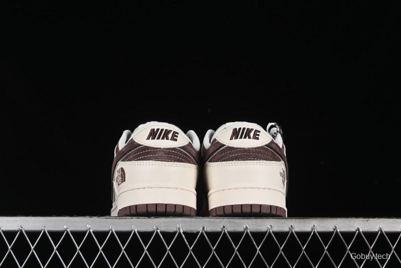 Nike SB Dunk Low The North Face Collaboration Anniversary Edition Premium Custom Low-Top Casual Skate Shoes - DQ1098-515