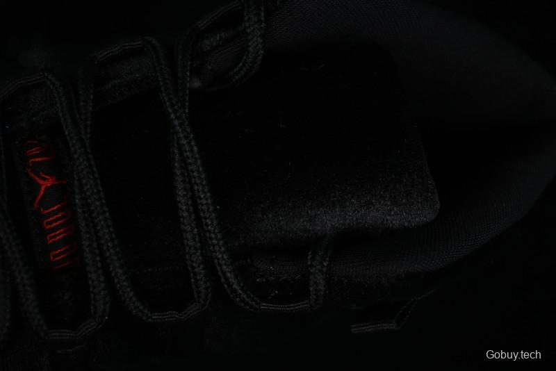 Nike Air Jordan 11 Retro "Bred Velvet" Basketball Shoes with Velvet Overlay - DB5457-061