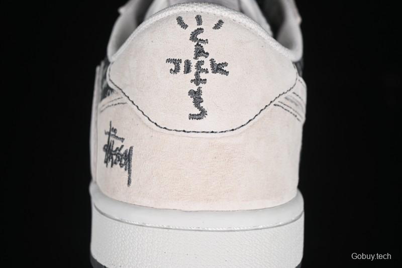 Nike Travis Scott x Fragment Design x Air Jordan 1 Low OG SP AJ1 Retro Sneakers - XZ3398-002