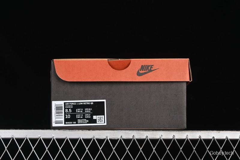 Nike Air Force 1 '07 Low Casual Sneakers with Full-Length Air Cushion - IB4025-100