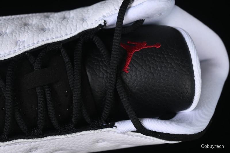 Nike Air Jordan 13 Retro Basketball Shoes in Black/White - 414571-104