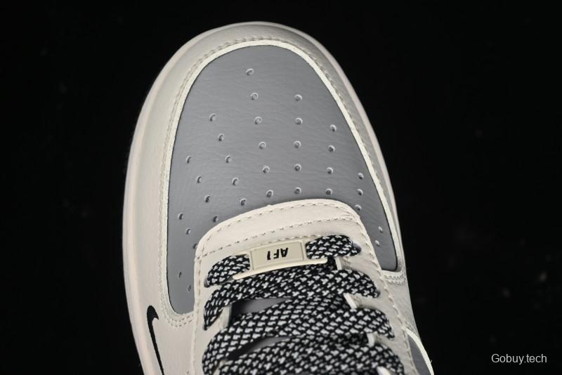 Nike Air Force 1 '07 Low Bape Collaboration - Beige Grey Black Low-Top Casual Sneakers BB6566-209