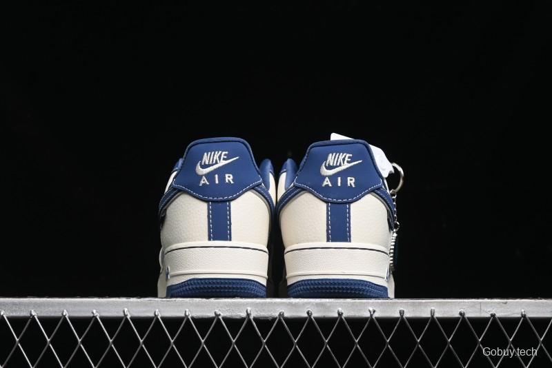 Nike Air Force 1 '07 Low Violent Bear Collaboration - Grey Beige Blue Low-Top Casual Sneakers - KK1988-017