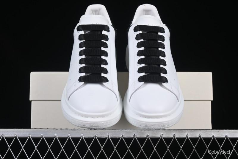 Alexander McQueen Oversized Sneakers with Black Suede Heel Detail - D.E5