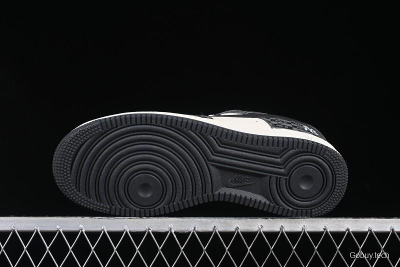 Nike Air Force 1 '07 Low MLB Collaboration Dark Checkered Beige Low-Top Casual Sneakers - DF0188-038