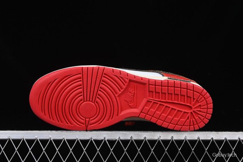 Nike SB Dunk Low Chinese New Year Celebration Red Anniversary High-End Custom Low-Top Casual Skate Shoes - RW1220-005