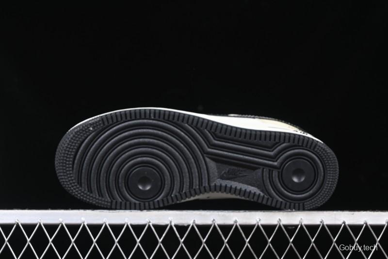 Nike Air Force 1 '07 Low The North Face Collaboration - Black Leather Low-Top Casual Sneakers - CH6336-513