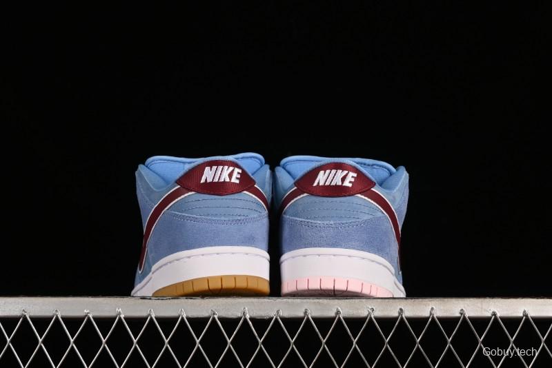 Nike SB Dunk Low "Phillies" Suede Casual Skate Shoes - DQ4040-400