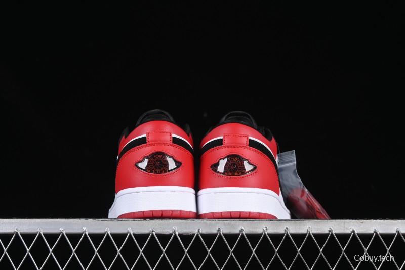 Nike Air Jordan 1 Low "White Black Gym Red" Retro Casual Sneakers - IB8971-106