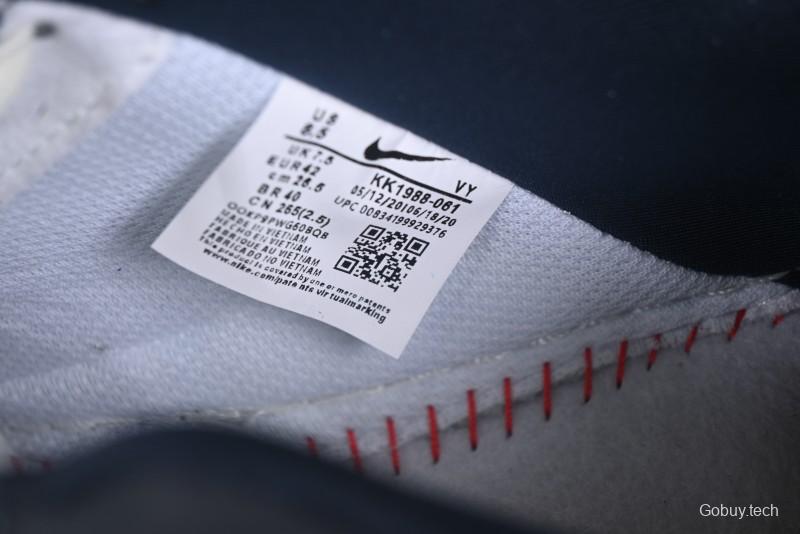 Nike Air Force 1 '07 Low Stussy Collaboration White Blue Chocolate Low-Top Casual Sneakers - KK1988-061