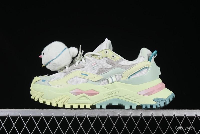 Playful Pastel Chunky Sneakers with Plush Bird Charm – Bold & Whimsical Streetwear Kicks
