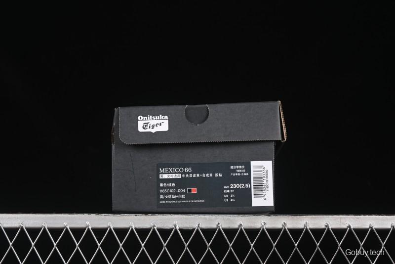 Onitsuka Tiger Mexico 66 Low-Top Leather Sneakers for Casual Running - 1183C102-004