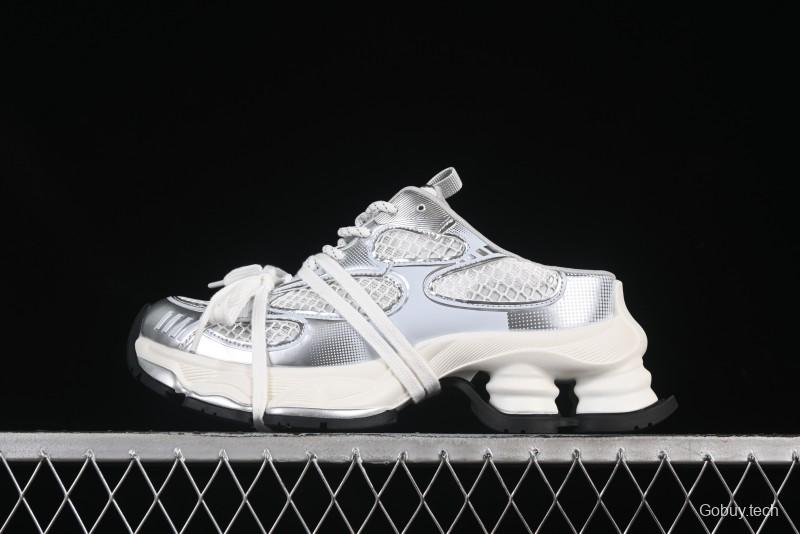 GG-CC Star-Design Lace-Up Hollow-Out Platform Sneakers with 5cm Height Boost - G25U9789