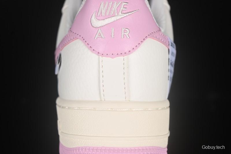 Nike Air Force 1'07 Low Custom Casual Sneakers with Full-Length Air Cushion - DD8959-100