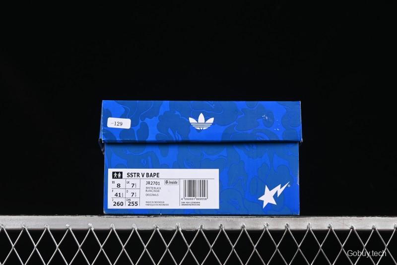 Adidas Bape Superstar JR2701 Shell Toe Casual Sneakers - JR2701