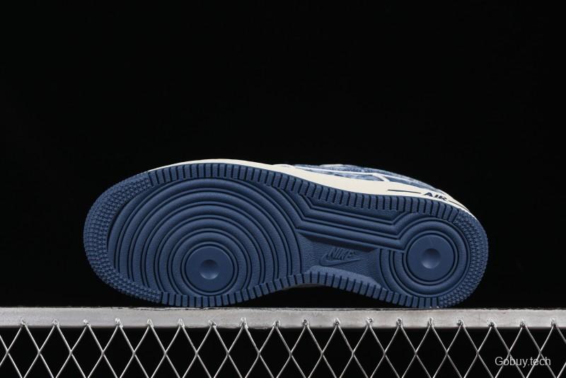 Nike Air Force 1 '07 Low LV Collaboration Blue Denim Casual Sneakers - SC9207-532