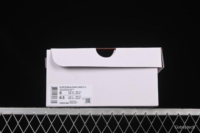 Nike Zoom VaporFly Next 3% Prototype Super Marathon Running Shoes with Dual Airzoom Cushion and ZoomX Foam - FD8315-600