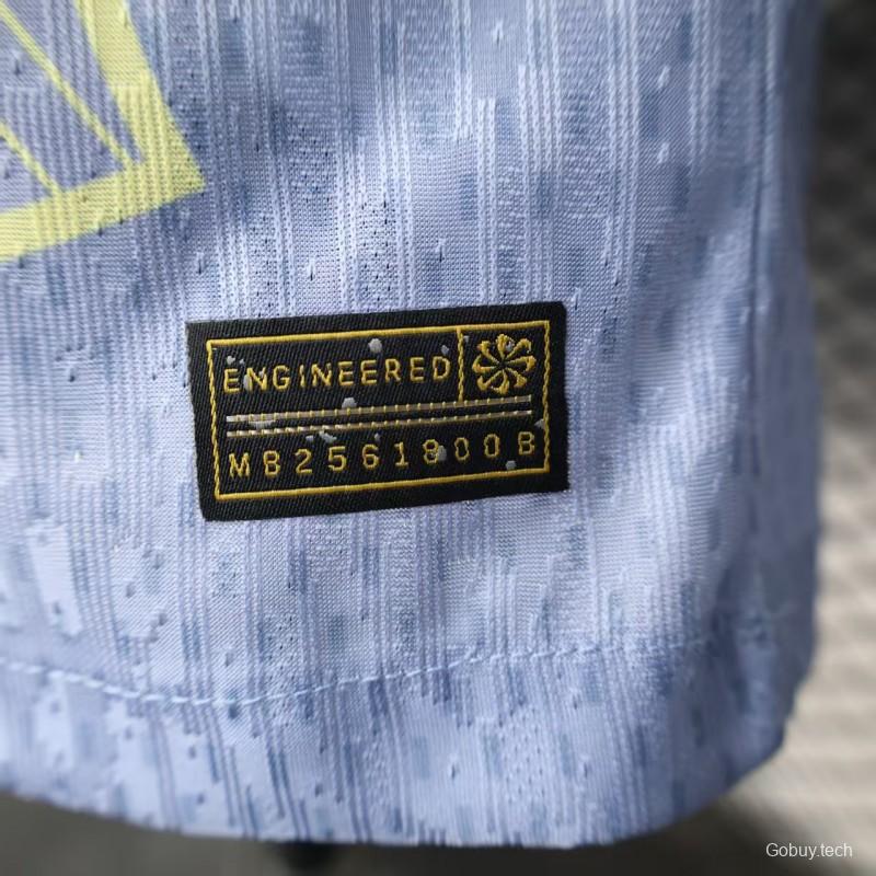Player Version 25/26 Barcelona Light Blue with Geometric Pattern Jersey