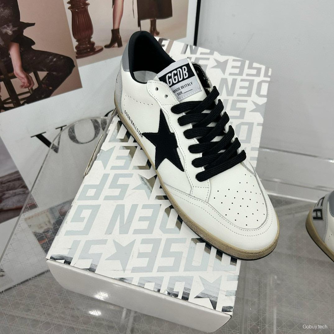 2024 Unisex GGDB White Black Leather Sneakers MJ00260