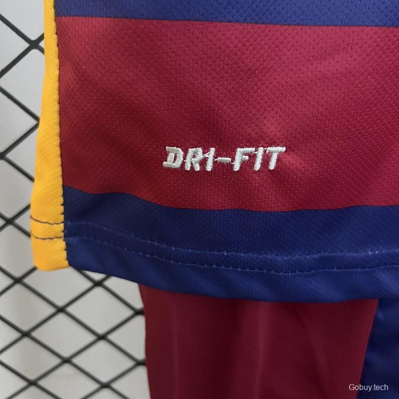 Retro 15/16 Kids Barcelona Home Size 16-28 Jersey