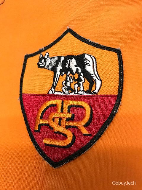 Retro 00/01 AS Roma Home Long Sleeve Jersey With Champion Patches