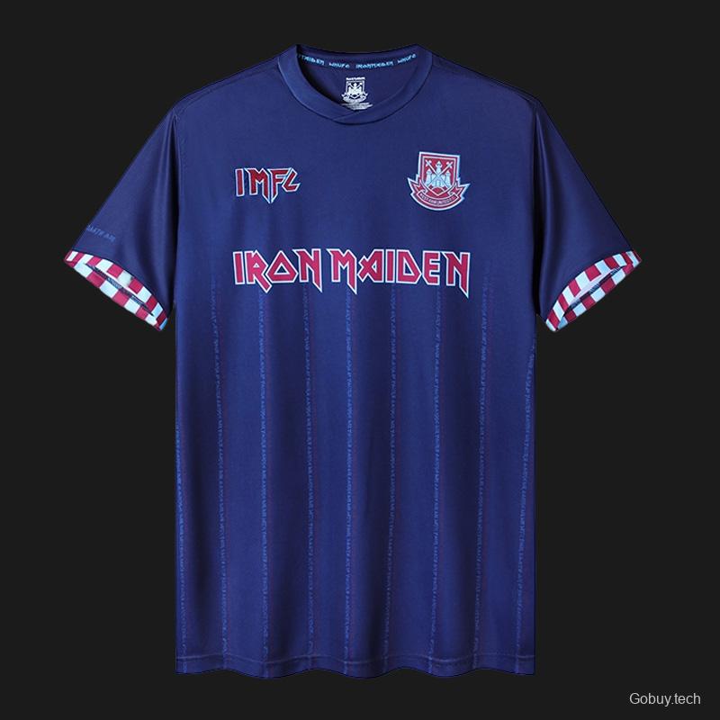 Retro 22/23 Iron Maiden X West Ham Navy Jersey