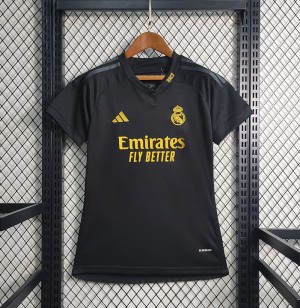 23/24 Women Real Madrid Third Black Jersey