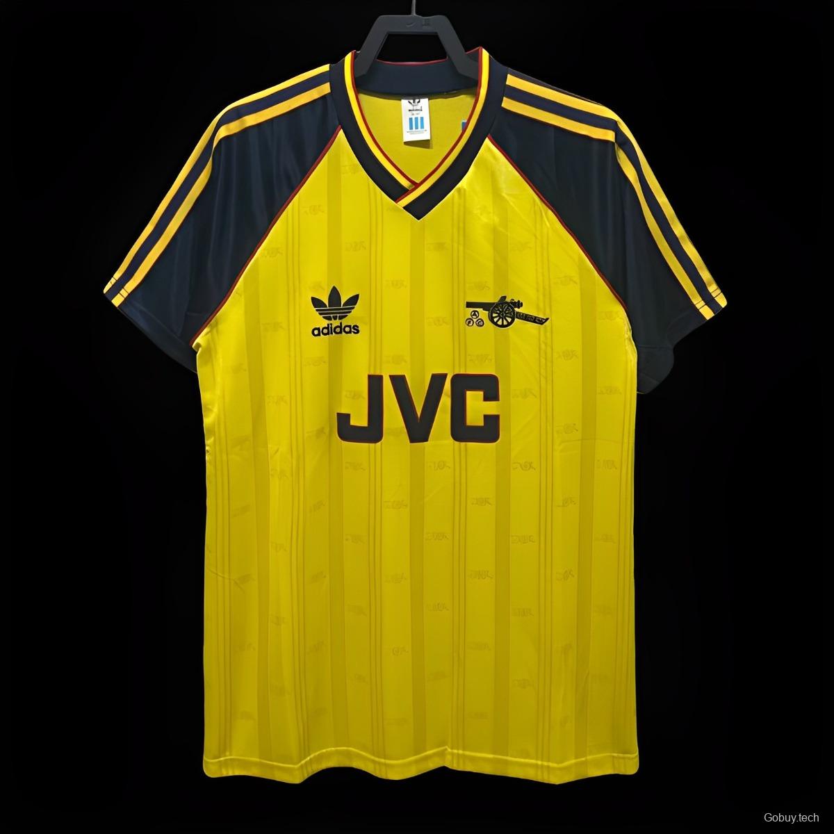 Retro 88/90 Arsenal Away Yellow Jersey