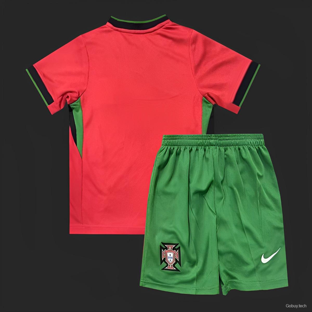 2024 Kids Portugal Home Jersey