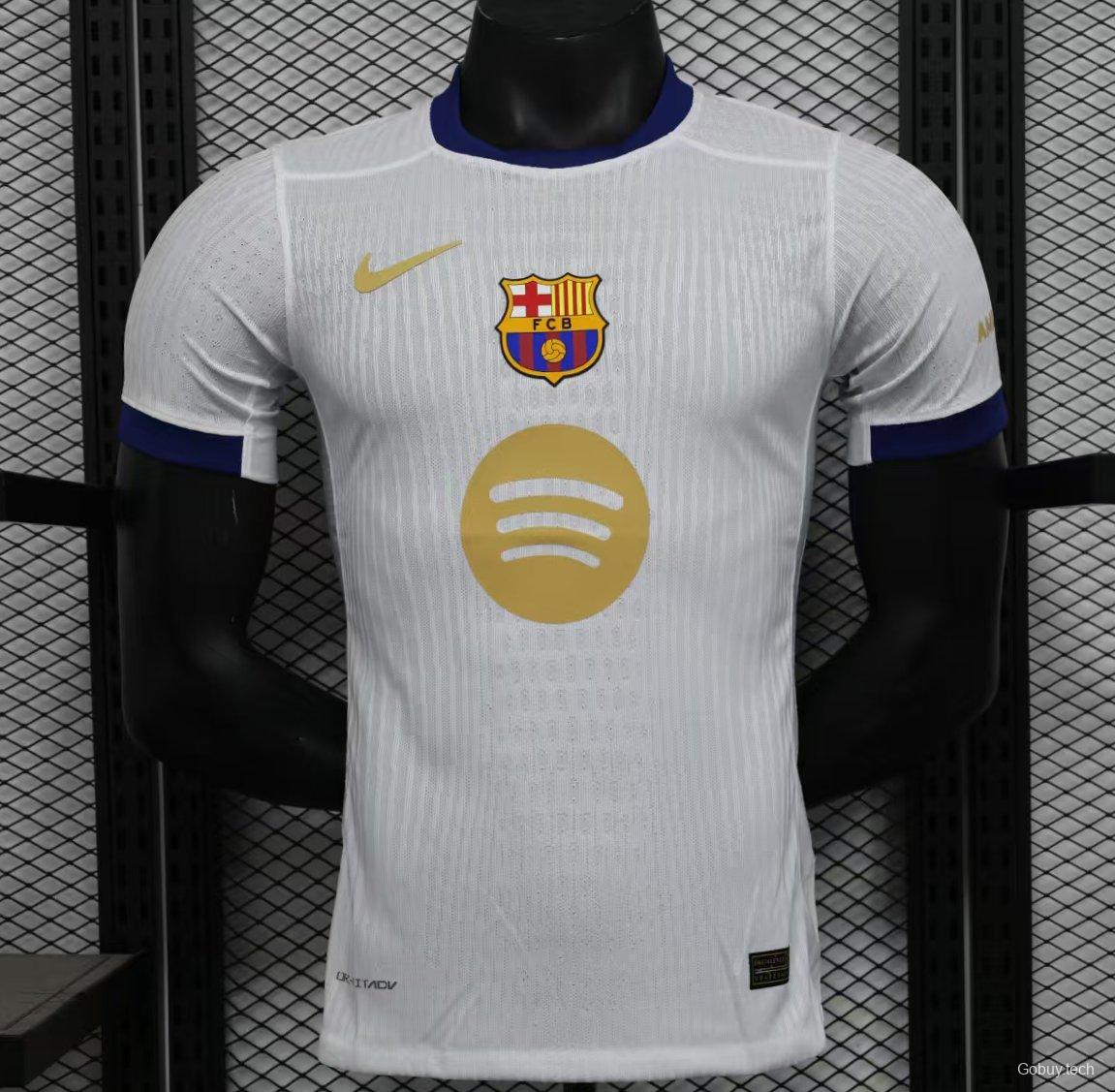 Player Version 24/25 Barcelona 125Th White Special Jersey