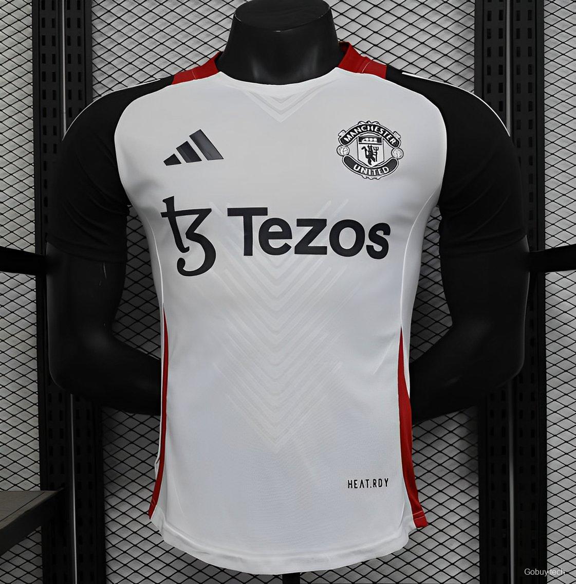 Player Version 24/25 Manchester United White Pre-Match Jersey