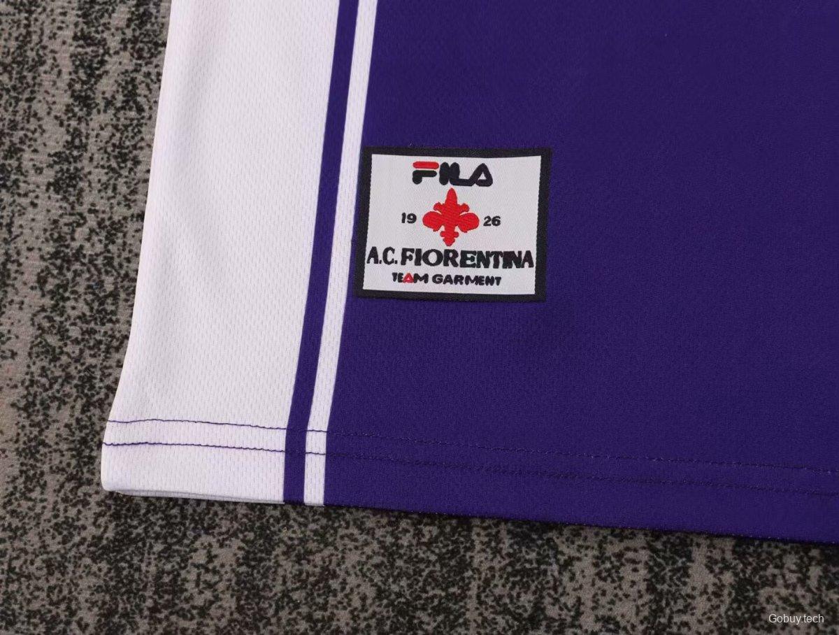 Retro Kids 99/00 Fiorentina Home Soccer Jersey