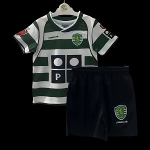 Retro Kids 01/03 Sporting Lisbon Home Jersey