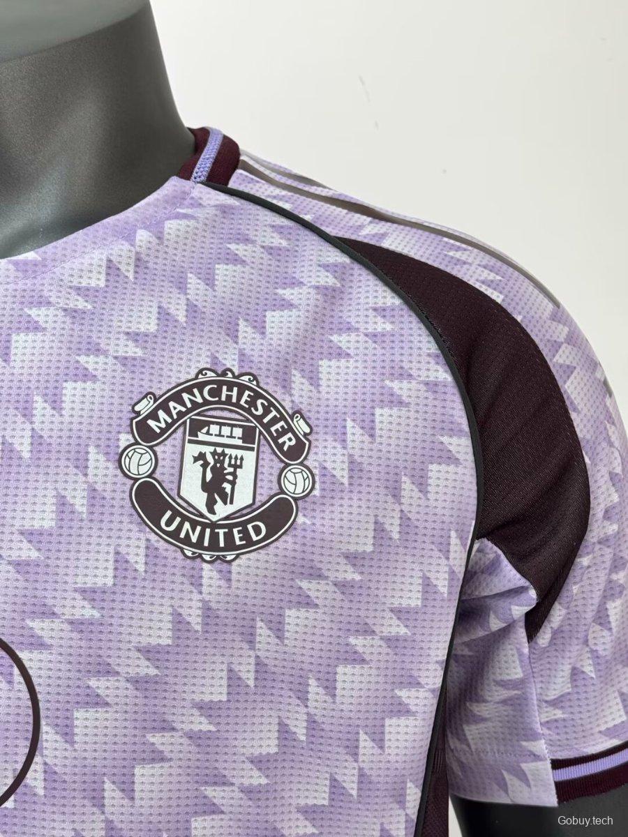 Player Version 25/26 Manchester United Away Purple Jersey