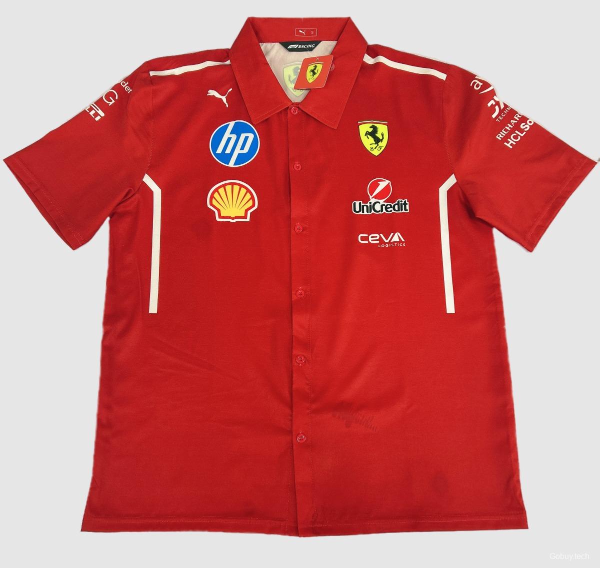 Scuderia Ferrari 2025 Team Short Sleeve Shirt - F1 Racing Style