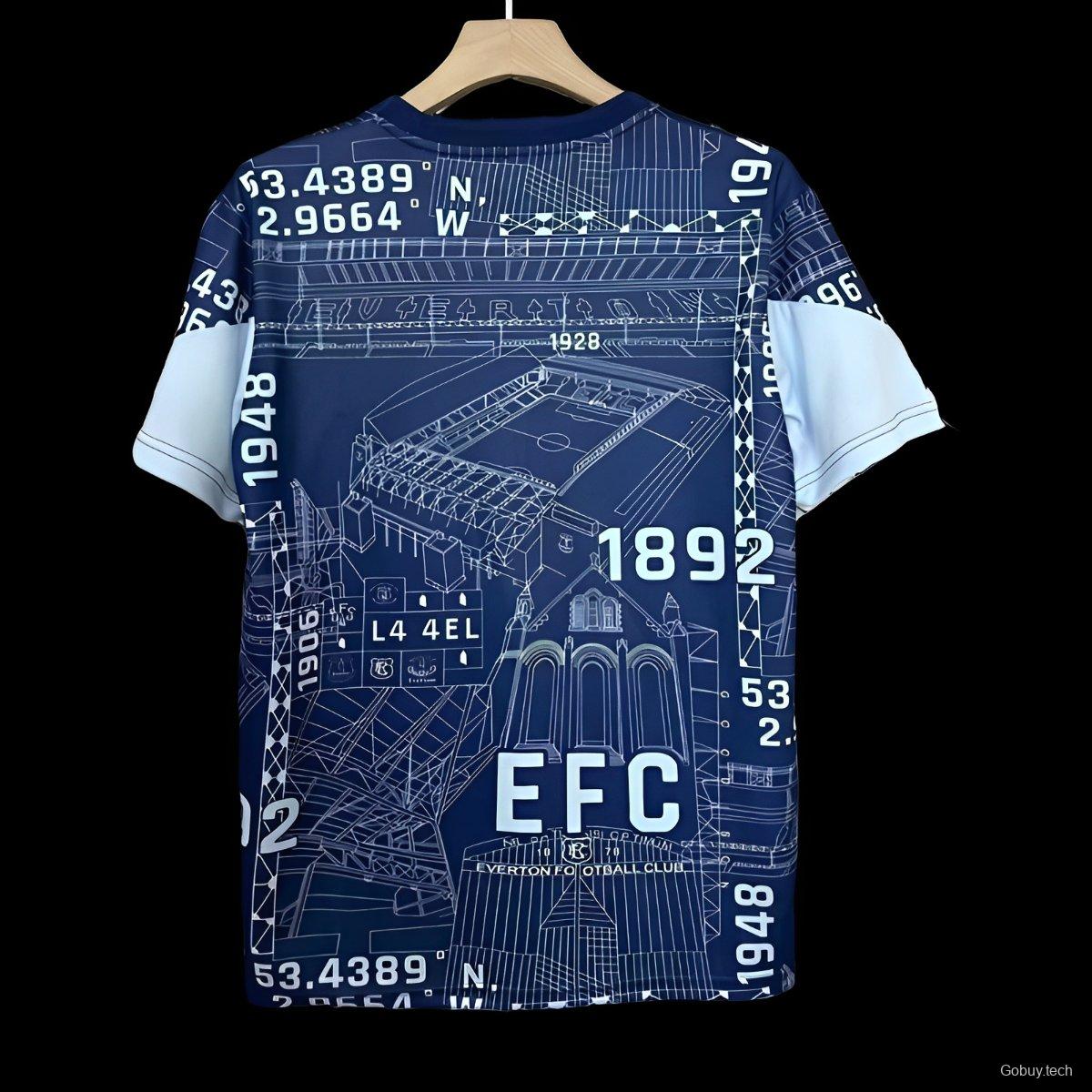 24/25 Everton  Farewell Pre-Match Jersey